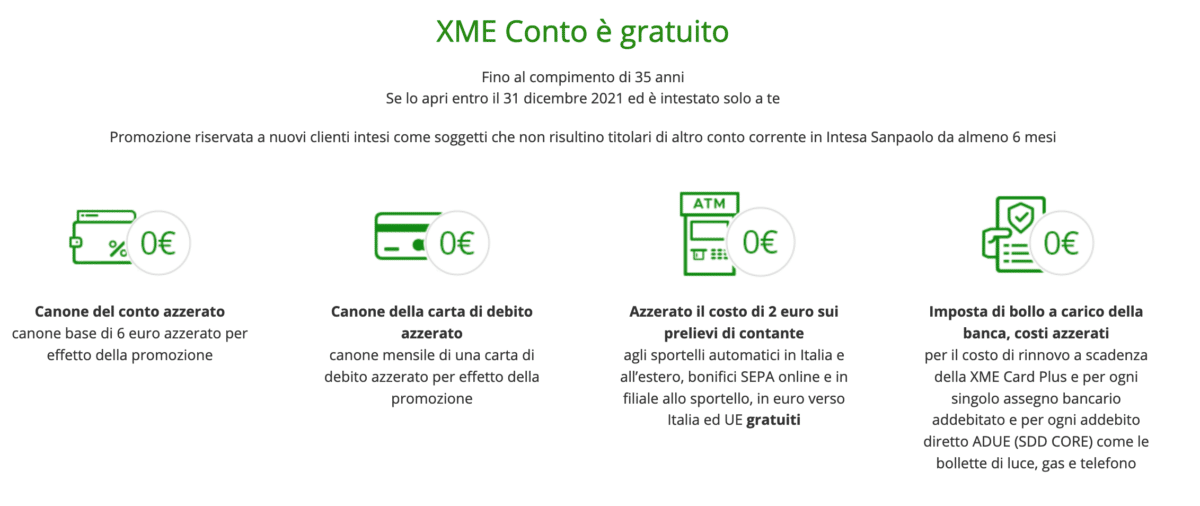 Le condizioni della promozione XME di Intesa Sanpaolo richiamno una comunicazione più "burocratese"